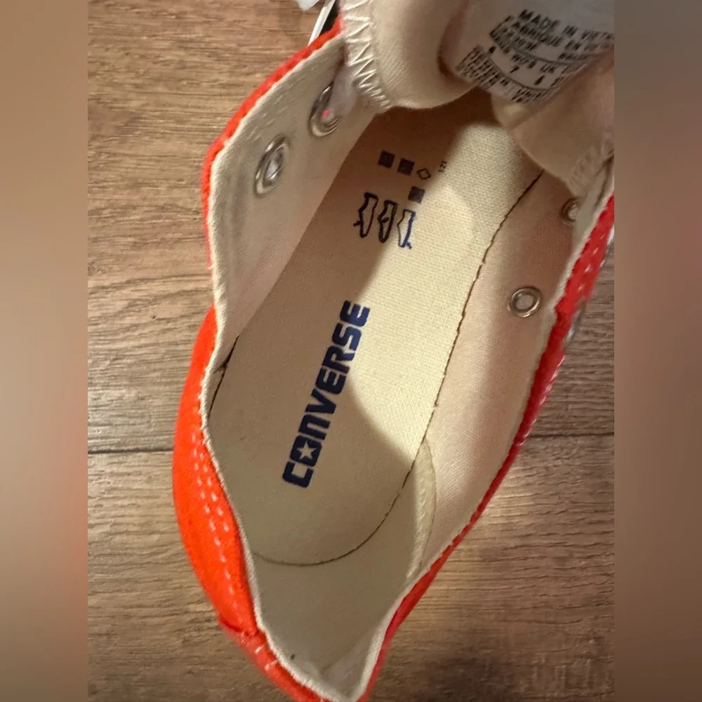 Converse All Star Low Top Sneakers - Orange women 7, men 5